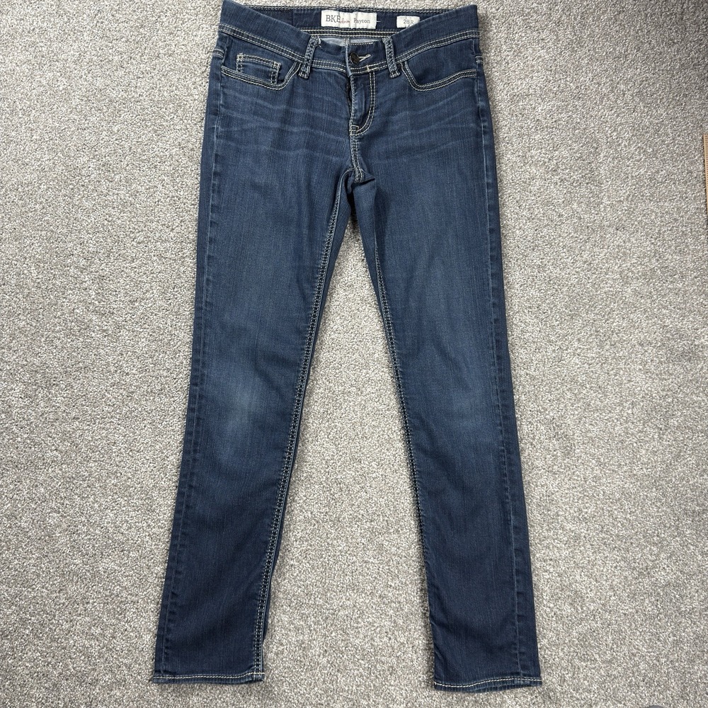 BKE Payton Bootcut Jeans Women's 32R Dark‎ Wash Stretch Denim Mid Rise
